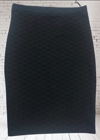 Koton dokuma desenli etek - Görsel 5