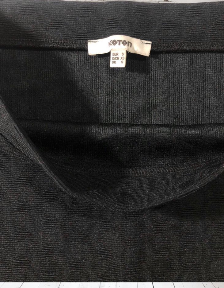 Koton dokuma desenli etek - Görsel 4