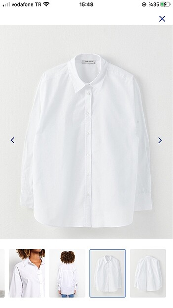 xxl Beden Beyaz Oversize gömlek LC Waikiki