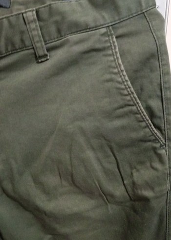 Düğmeli Yeşil Erkek Rahat Pantolon - Görsel 3
