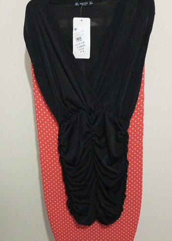 Siyah Mini Elbise - Görsel 2