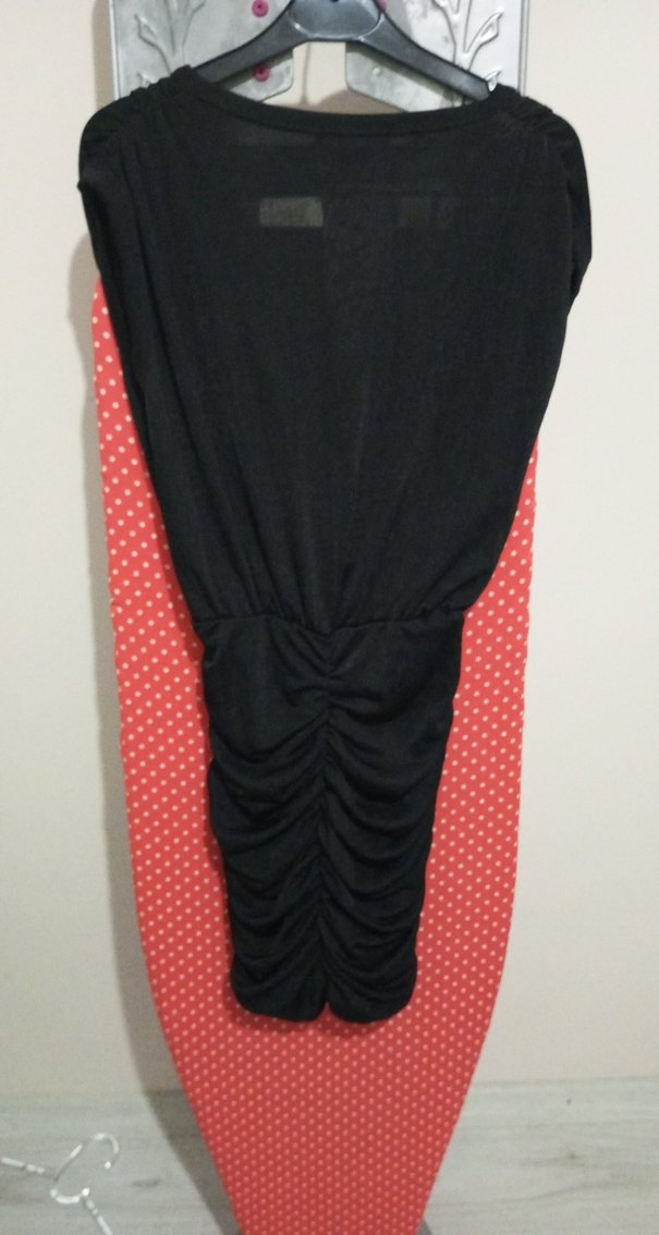 Siyah Mini Elbise - Görsel 4