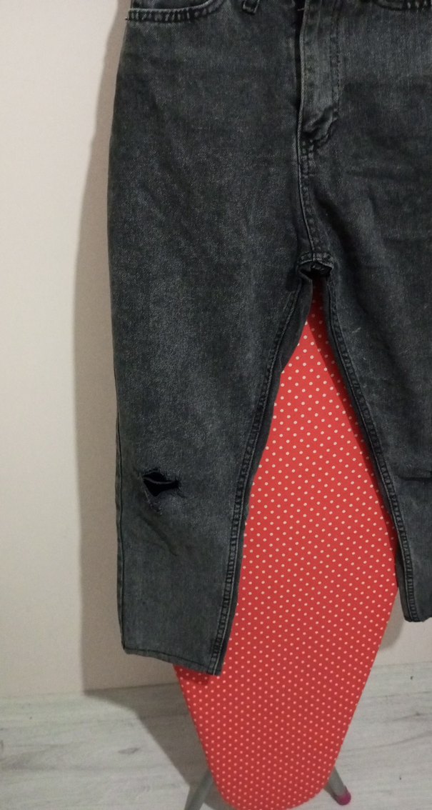 Kadın Siyah Kot Pantolon - Görsel 2