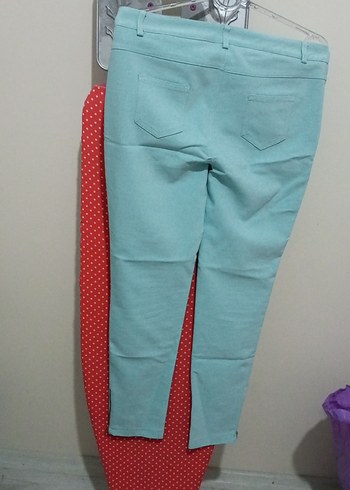 Turkuaz Kadın Kumaş Pantolon - Görsel 3