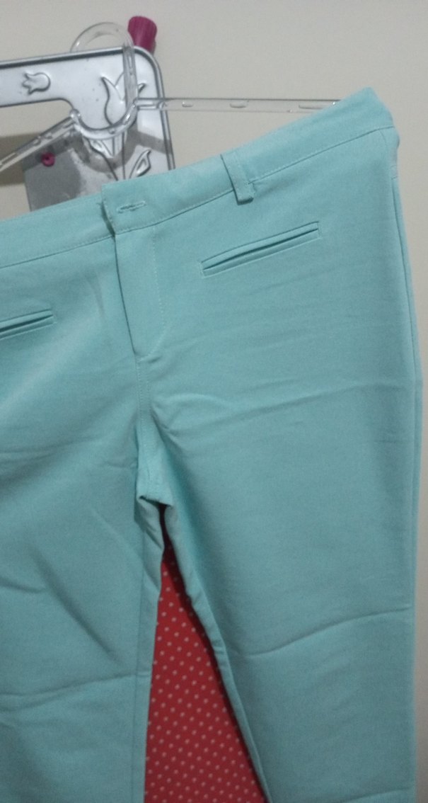 Turkuaz Kadın Kumaş Pantolon - Görsel 2