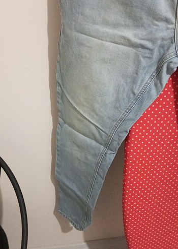 Mavi Düğmeli Erkek Kot Pantolon - Görsel 4