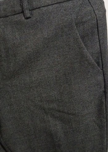 Düğmeli Kahve Kadın Kumaş Pantolon - Görsel 2