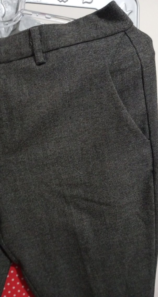 Düğmeli Kahve Kadın Kumaş Pantolon - Görsel 2