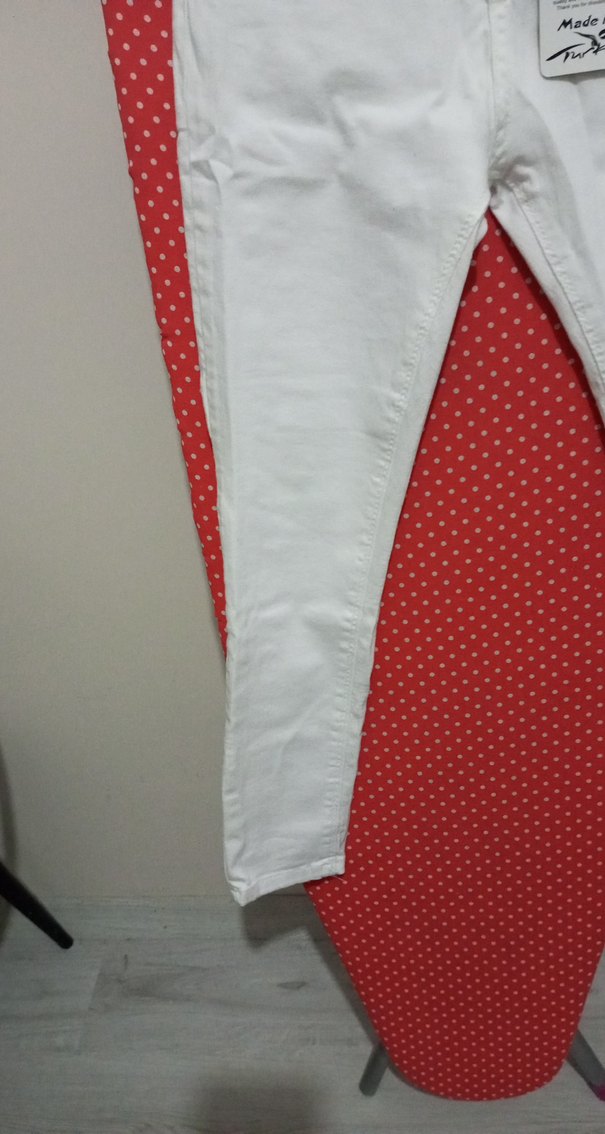 Beyaz Kot Pantolon - Görsel 3