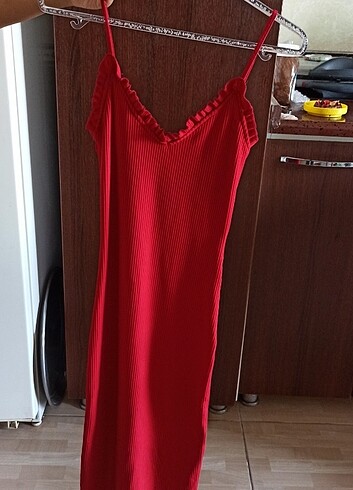 s Beden kırmızı Renk H&M benzeri S beden kısa elbise 
