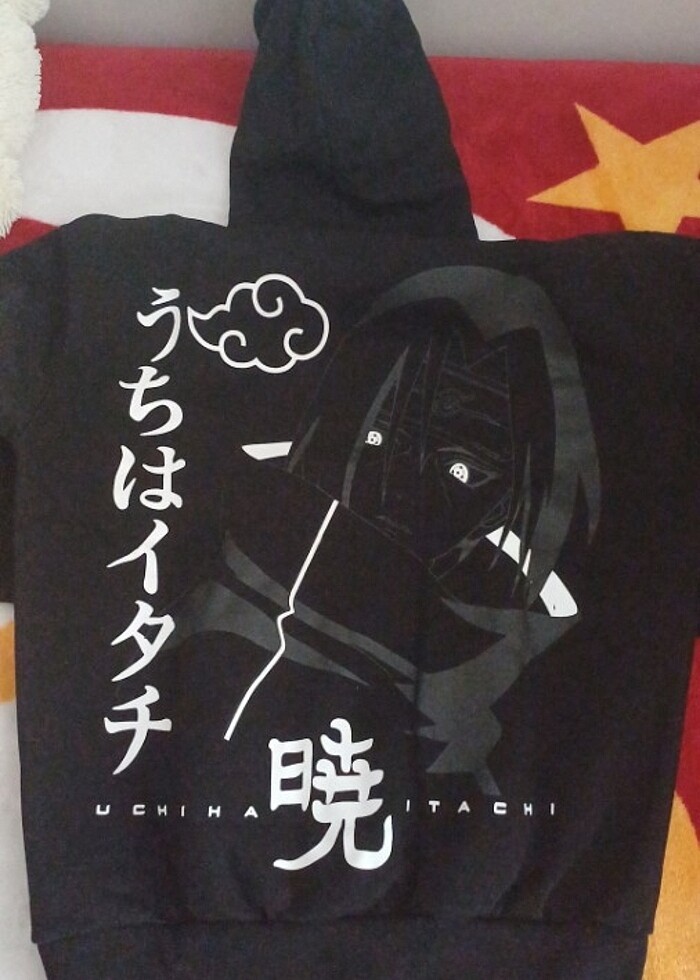 SİYAH ANİME ESWEATSHİRT  - Görsel 2