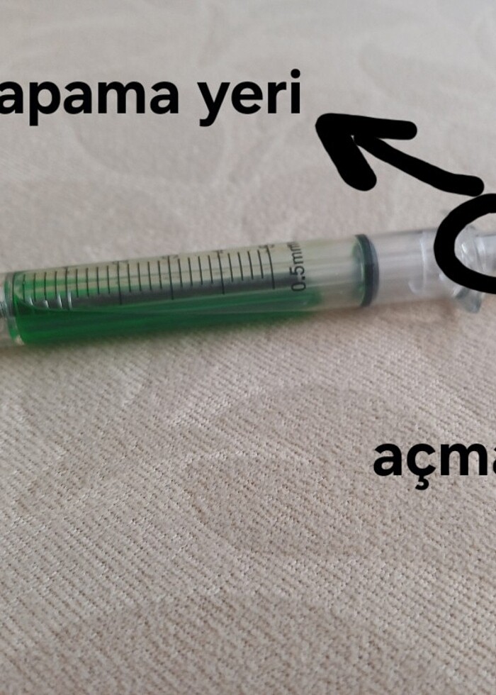 ŞIRINGALI SIYAH TÜKENMEZ KALEM - Görsel 2