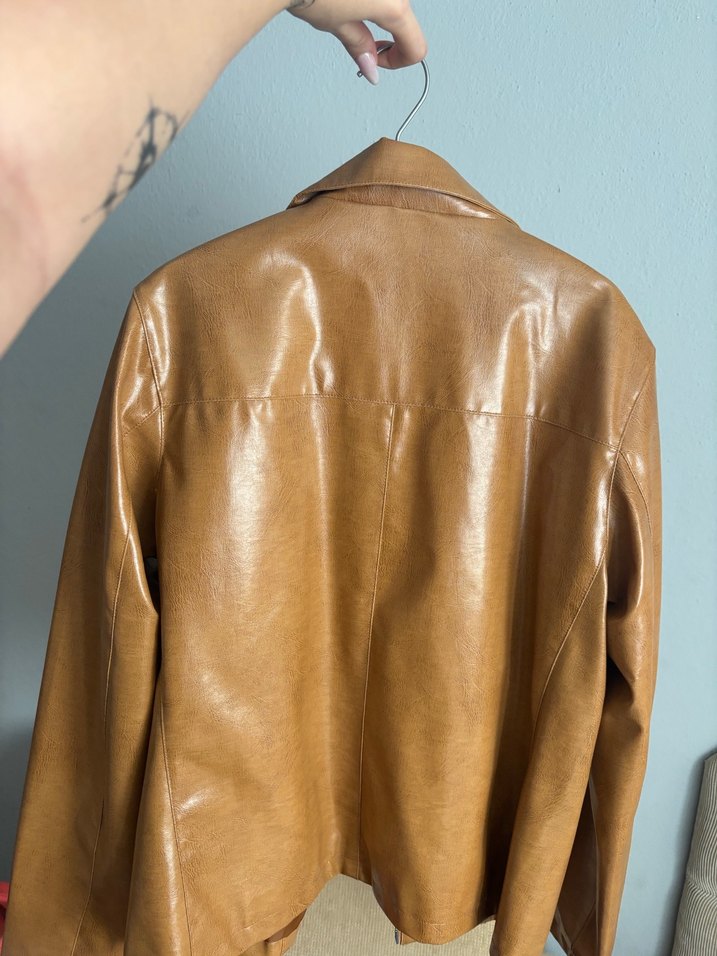 vintage deri ceket - Görsel 2