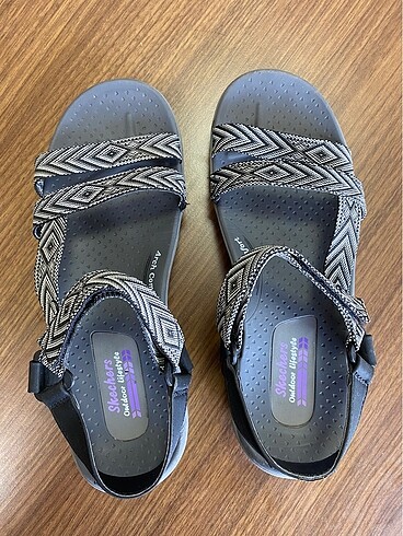 38 Beden siyah Renk Skechers Kadın Orijinal Siyah Sandalet
