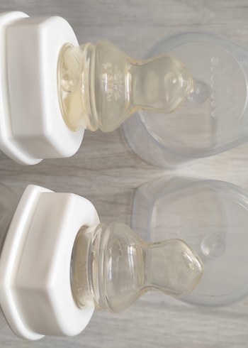 Mavi ve Gri Bebek Biberonları NUK - Görsel 2