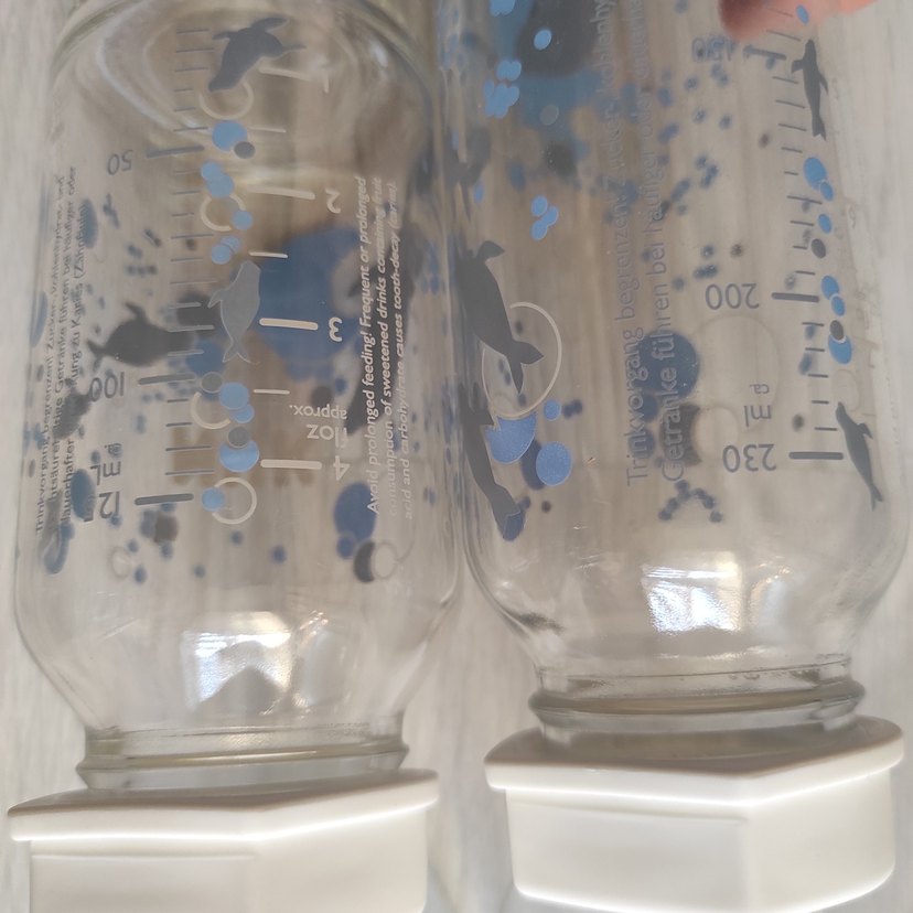 Mavi ve Gri Bebek Biberonları NUK - Görsel 3