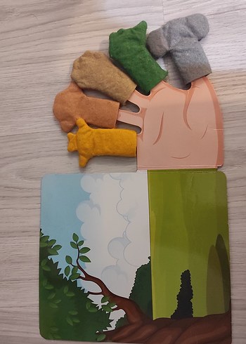 Renkli Hayvan Parmak Kuklaları Seti - Görsel 3