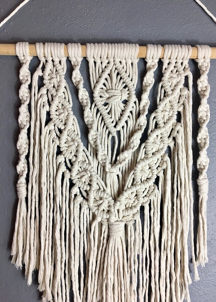 Makrome duvar süsü / Handmade macrame - Görsel 2