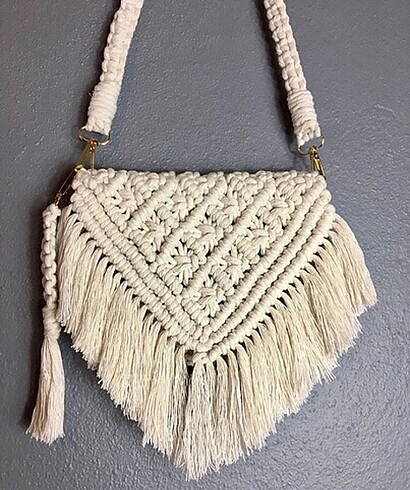 Makrome çanta / macrame bag - Görsel 6