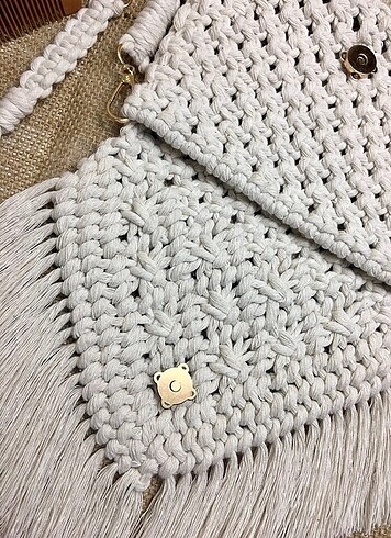 Makrome çanta / macrame bag - Görsel 5