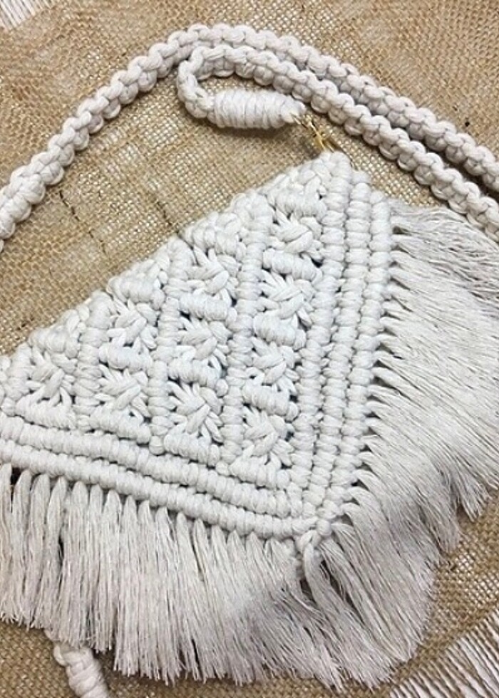 Makrome çanta / macrame bag - Görsel 2