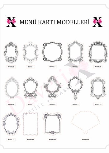 DÜĞÜN MENÜ KARTI MODELLERİ - Görsel 3