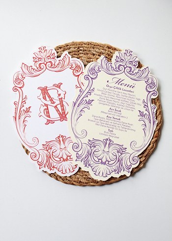 DÜĞÜN MENÜ KARTI MODELLERİ - Görsel 2