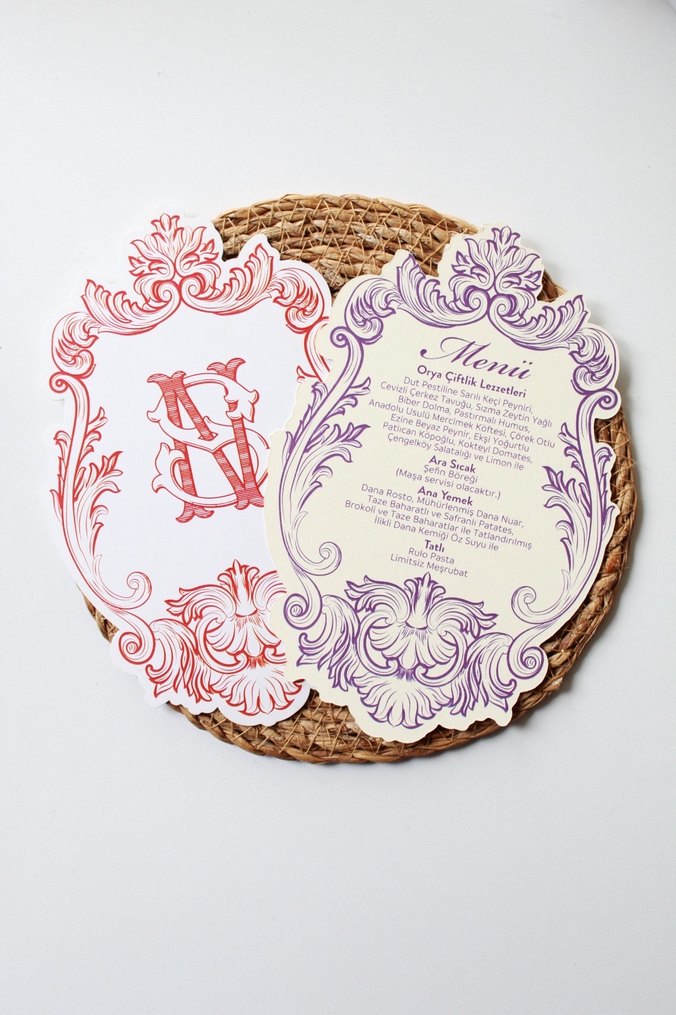 DÜĞÜN MENÜ KARTI MODELLERİ - Görsel 2