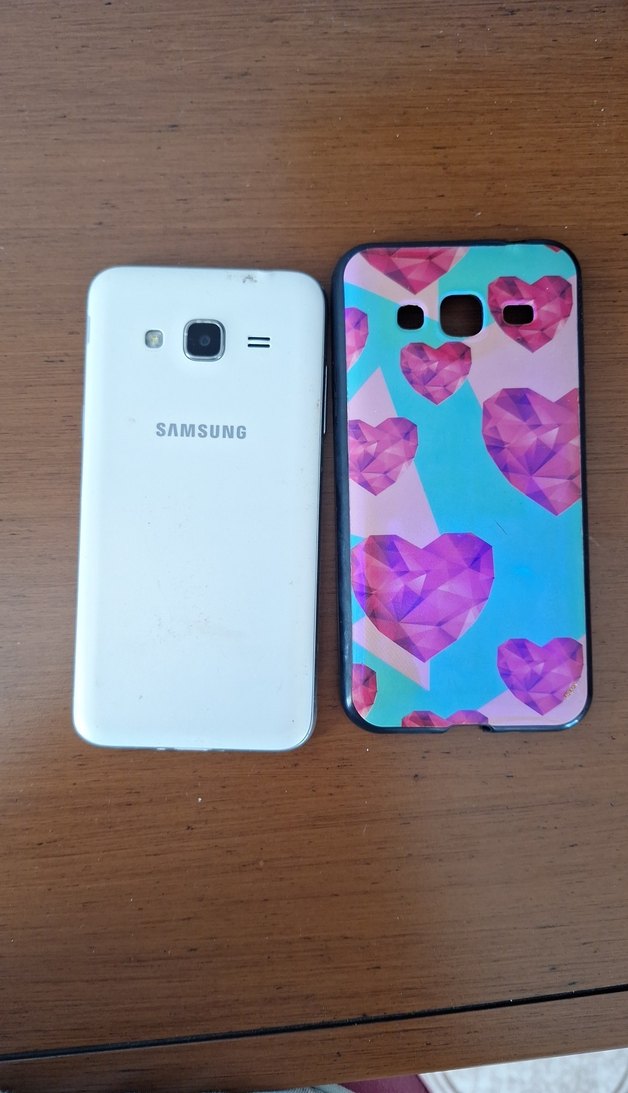 Samsung J3 Parlak Kalp Desenli Telefon Kılıfı - Görsel 2