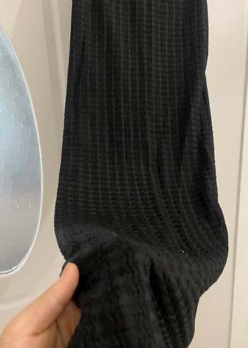 Siyah straplezTriko Elbise - Görsel 3