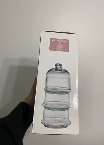 Bej Cam Villa Patisserie Saklama Kabı - Görsel 4