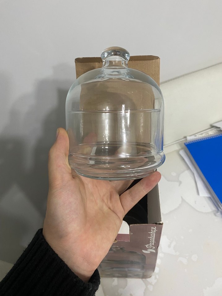 Bej Cam Villa Patisserie Saklama Kabı - Görsel 2