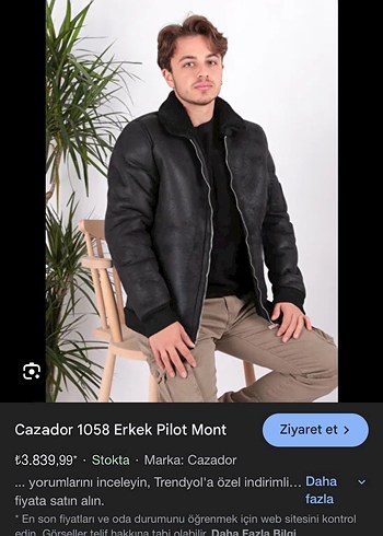 Erkek biker ceket - Görsel 6