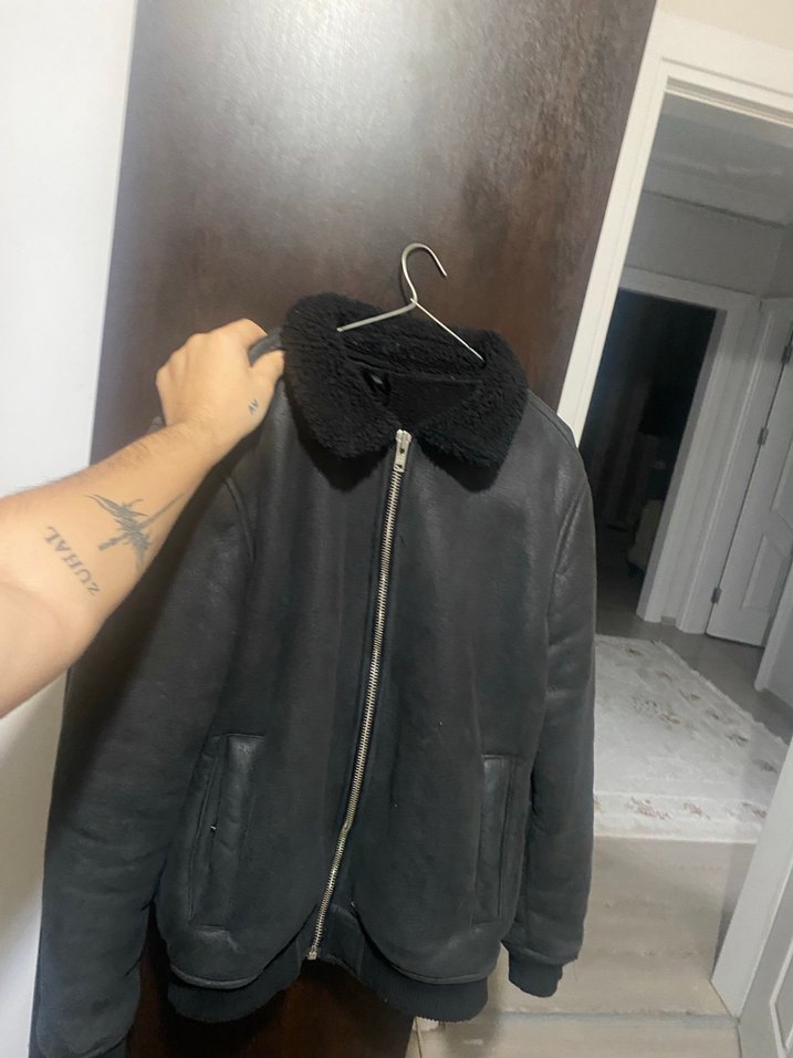 Erkek biker ceket - Görsel 2