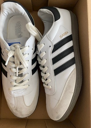 Beyaz Adidas Samba Kadın Spor Ayakkabı - Görsel 3
