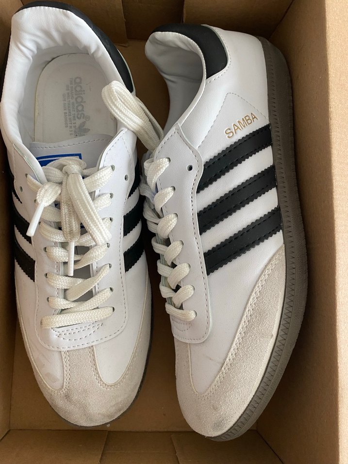 Beyaz Adidas Samba Kadın Spor Ayakkabı - Görsel 3