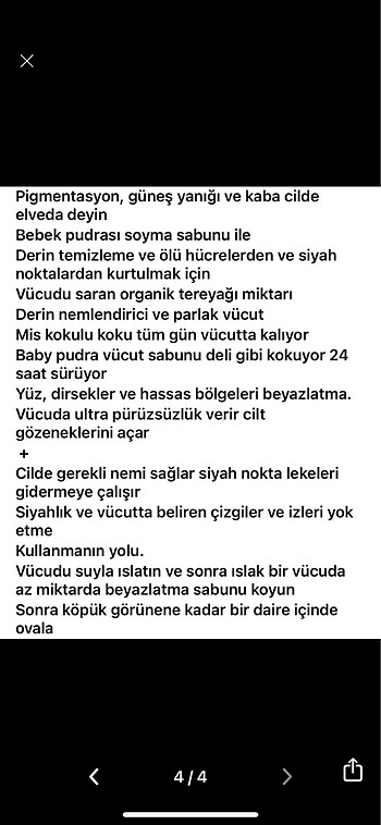  Beden Renk Bebek Pudrası Soyma Sabunu ??