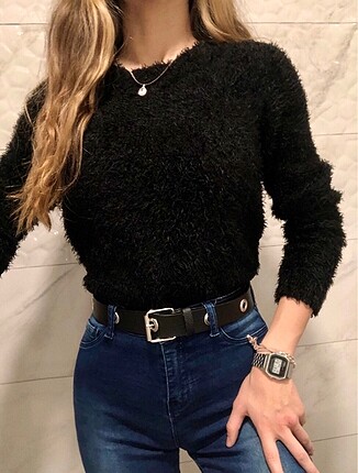 H&M Peluş Tüylü Kazak
