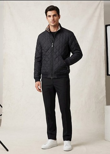Burberry London Orijinal Kapitone Bomber Ceket