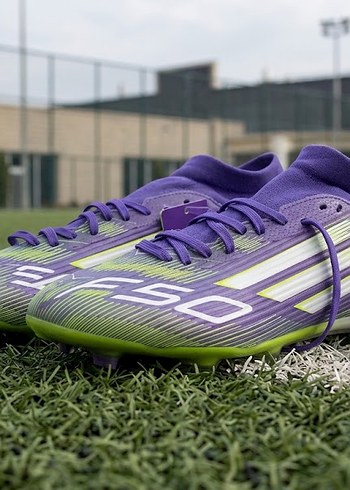 Adidas F50 League Mid Firm Multi Ground Mor Cim Saha Kramponu