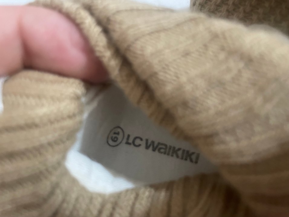 Bej Örgü Erkek Bebek Patik - Görsel 4