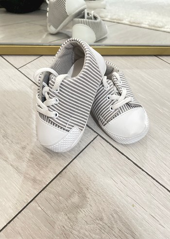 Erkek Bebek İlk Adım Ayakkabısı Çizgili - Görsel 2