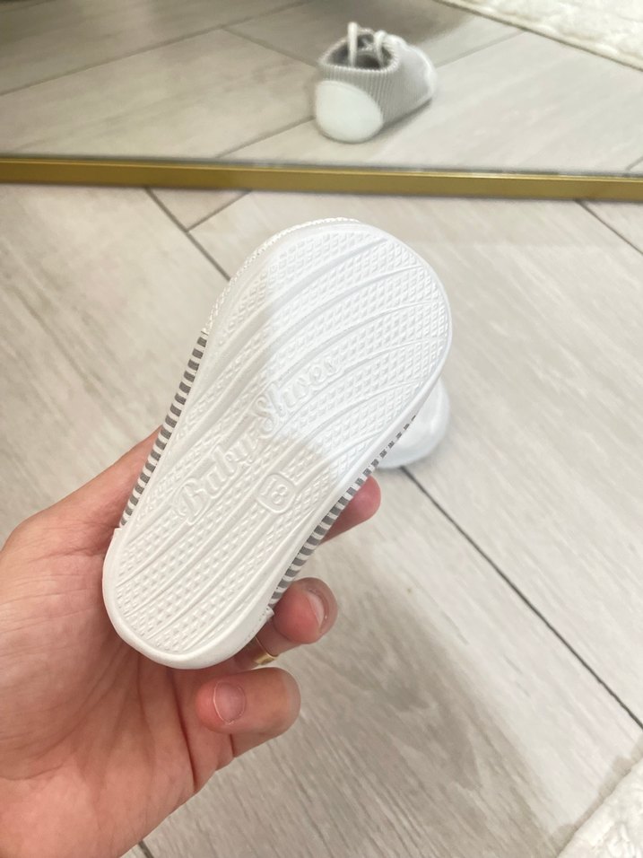 Erkek Bebek İlk Adım Ayakkabısı Çizgili - Görsel 4