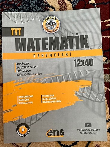  ENS/ÜNLÜLER KARMASI TYT MATEMATİK DENEMELERİ