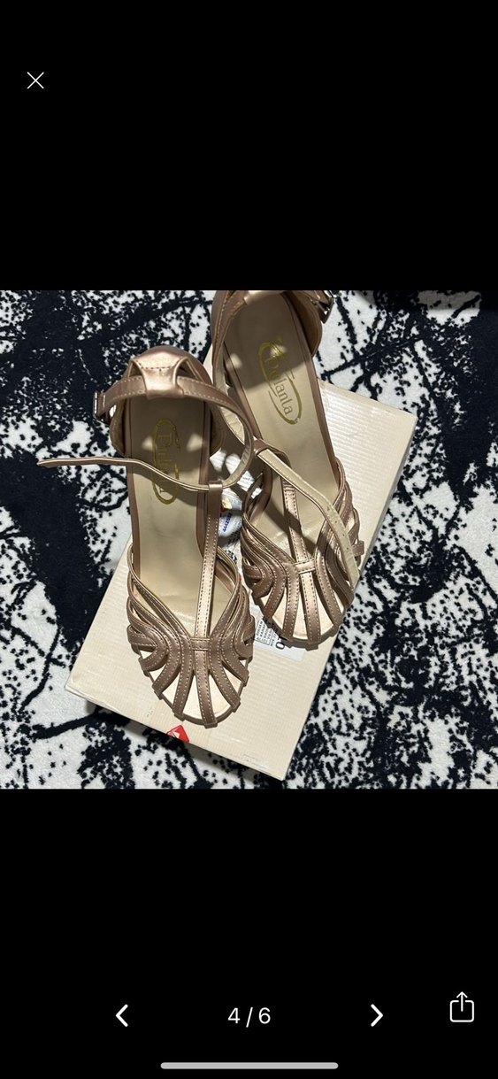 Bej Deri Stiletto Topuklu Kadın Ayakkabı - Görsel 4