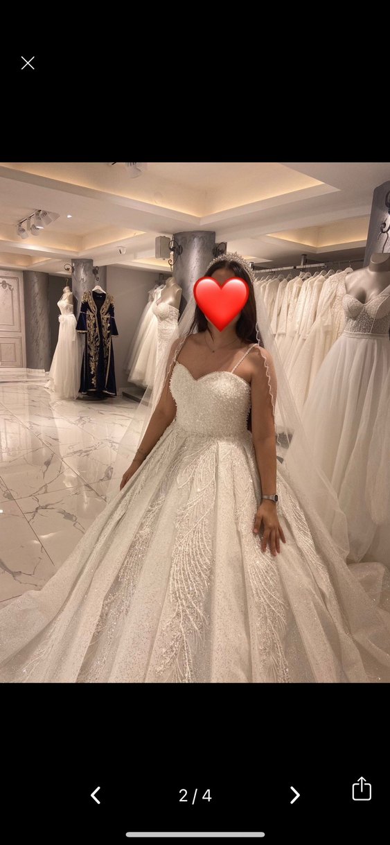 Straplez Prenses Gelinlik - Görsel 2