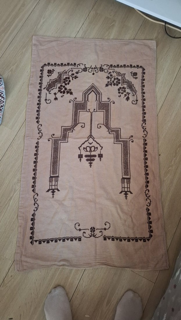 el işlemeli seccade - Görsel 5