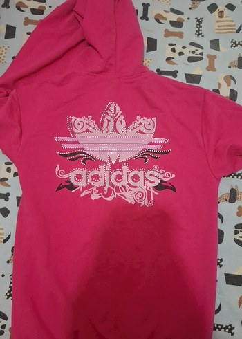 Pembe Kapüşonlu hırka - Görsel 7