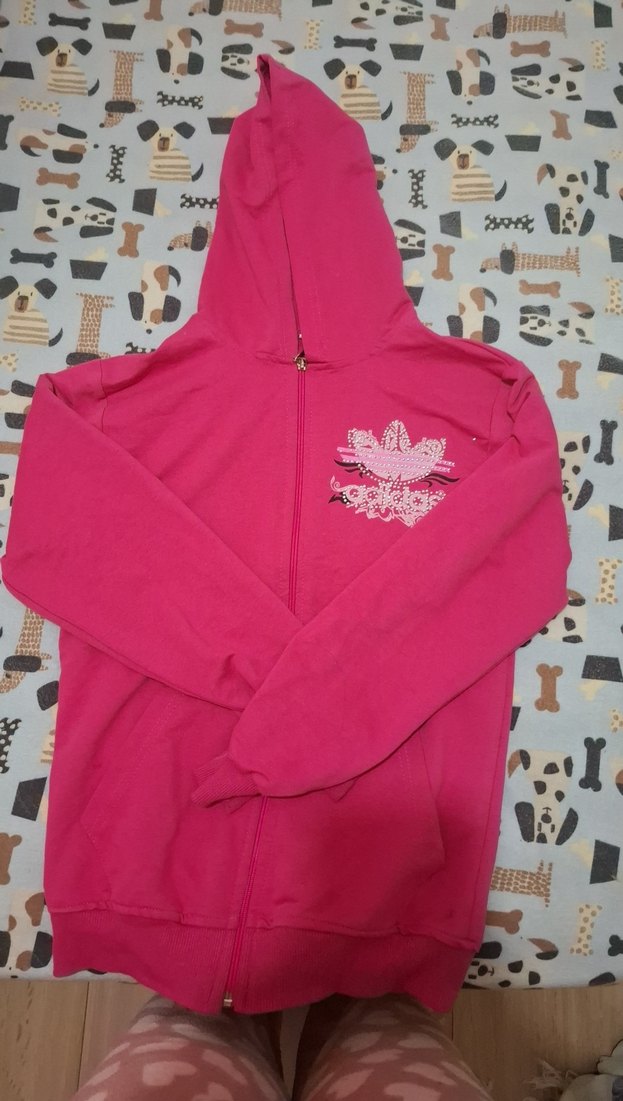 Pembe Kapüşonlu hırka - Görsel 2