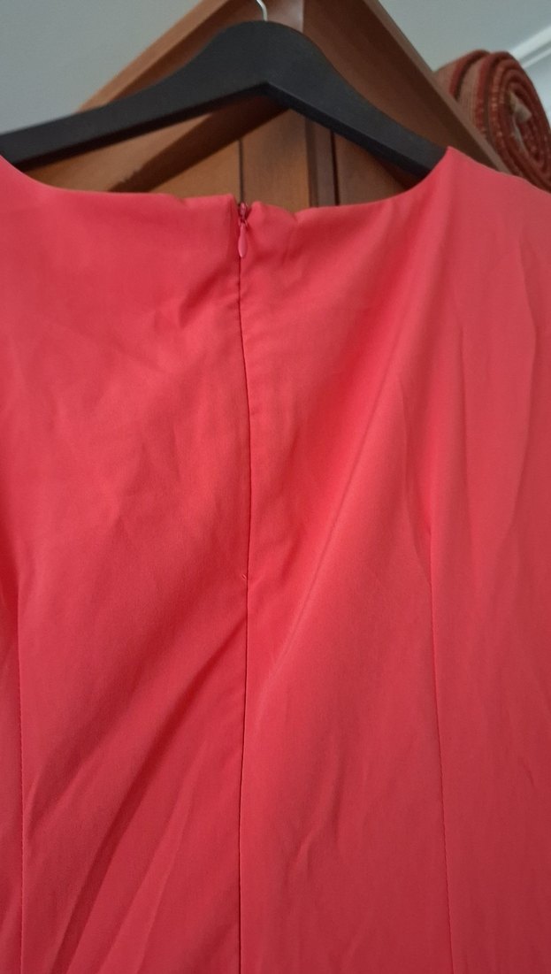 Pembe Drapeli Midi Abiye Elbise - Görsel 5